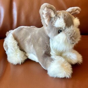 Plush Schnauzer dog puppy by Viahart Soft, CLEAN and ready for a new home.